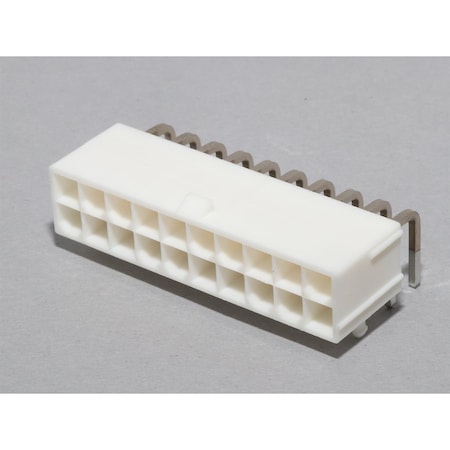 Molex MiniFit Jr RA DR /Pegs 30Au V-0 20Ckt 39-30-1202
